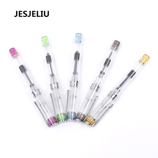 

new iridium point nib fountain pens extra fine 0.38 mm rotary ink absorption gift for kids school office supply