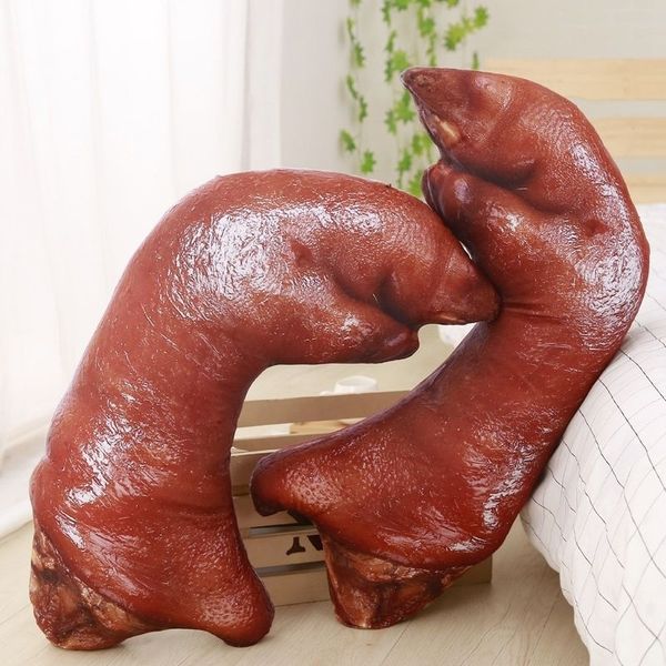 

creative personality simulation pig hoof pillow plush toy sofa cushion funny gift