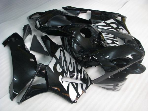 Honda CBR600RR 03 04 için CBR 600RR F5 2003 2004 05 CBR600 Motosiklet Kaporta kiti ABS Üst gümüş siyah Fairings seti + Hediyeler HG31