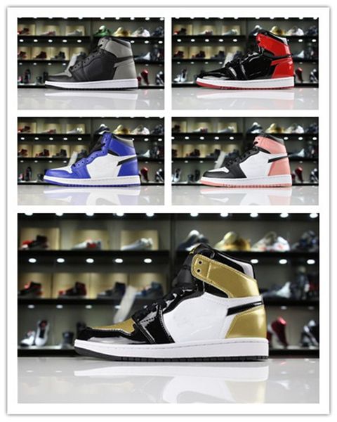 

men basketball shoes og 1 game royal dark grey rust pink 3 gold sneakers new style trainers mens black-metallic gold sport shoes