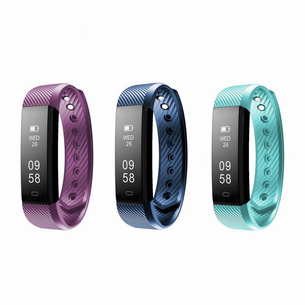 

smart sports bracelet fitness activity tracker wristband heart rate monitor bluetooth 4.0 fitbit watch bracelet for ios and andriod