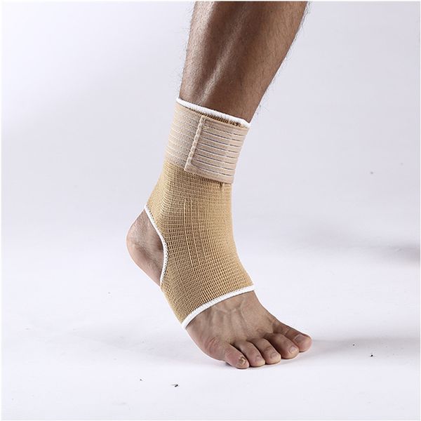 

1pair elastic compression knitting sports ankle protector basketball football soccer running ankle support brace guard, Blue;black