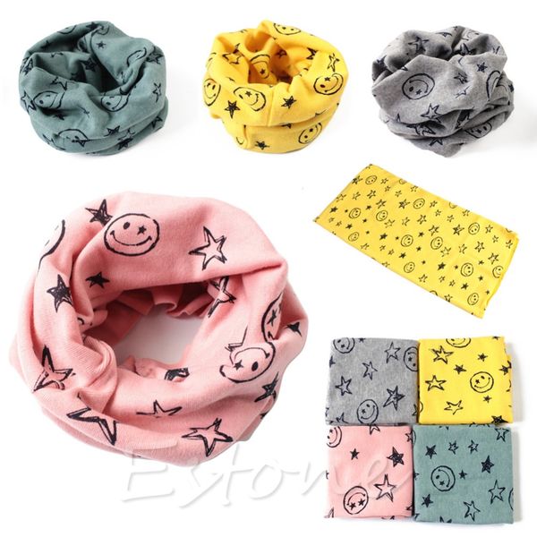 

new autumn winter boys girls warm collar scarf cotton o ring neck wrap scarves #k4ue# drop ship