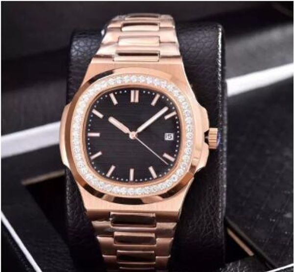 

luxury watch diamond automatic mechanical watch stainless steel strap nautilus men mens watch watches 658741, Slivery;brown