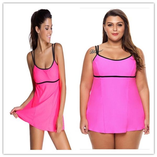 

s-xxxl новая летняя мода большой размер спандекс подтяжки цельный купальный костюм sexy beach dress 41921, White;black