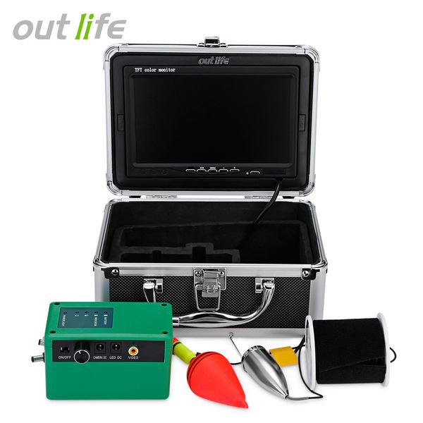 Outlife F005ME - 20M 21M 1000TVL LED Fish Finder Video Pesca Macchina fotografica con visiera parasole con spina US / EU