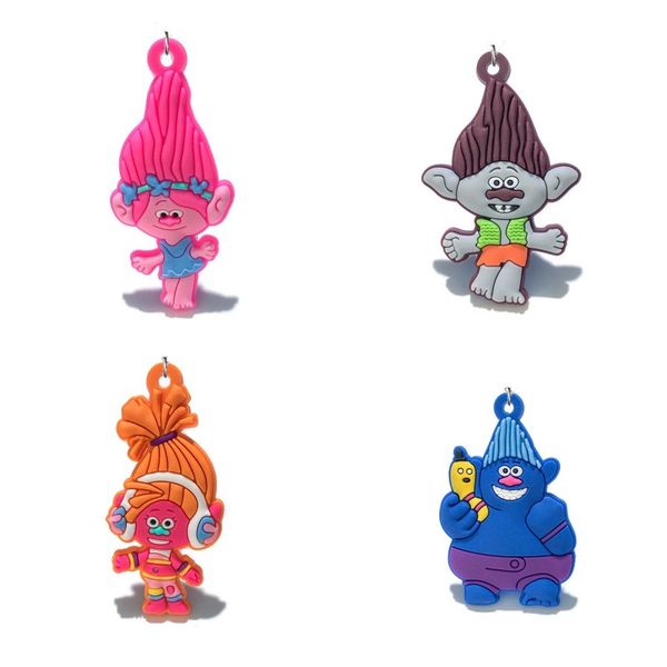 

Розничная 10 + троллей Мак Biggie кулон высокое качество мультфильм мягкий ПВХ кулон,