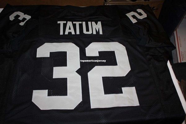 

retro jack tatum #32 custom home mitchell & ness jersey black stitching men's football jerseys rugby, Black;blue