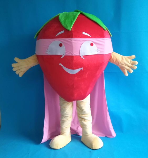 

2018 strawberry mascot costume for to wear for sale, Red;yellow