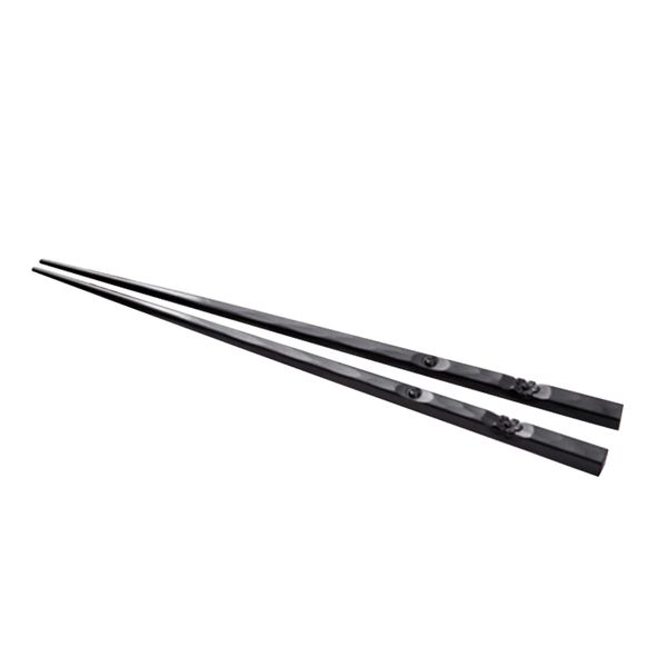 

1 pair japanese chopsticks alloy non-slip sushi chop sticks set chinese gift