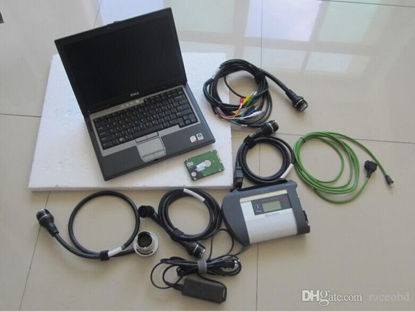 

mb star c4 diagnostic tool sd connect hardware wifi with hdd installed in dell d630 lapready to use