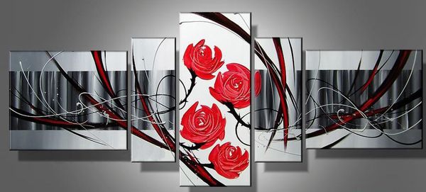 

ручной абстрактный холст стены искусства цветочные картины искусства красоты котировки большой холст картины маслом для дома гостиная спальн