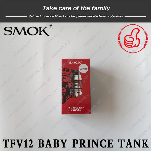 

Оригинальный дымок TFV12 Baby Prince Tank 4.5 мл Король зверей с V8 Baby Q4 T12 Сетка Катушки Распылитель 100% Аутентичные Бесплатно DHL