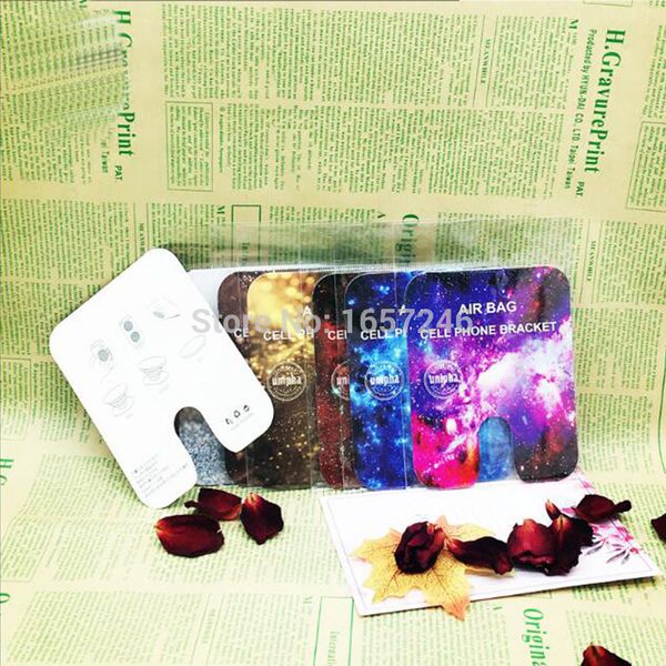 

fashion retail paper box with plastic bag for marble phone holder expanding stand grip mount finger ring holder tablets display