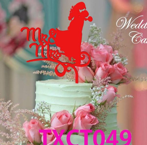 Gold Red Silver White Mr Mrs Wedding Cake Accessory Acrylic Wedding Cake Toppers Bride And Groom Wedding Party Cake Stand Home Decorations Birthday