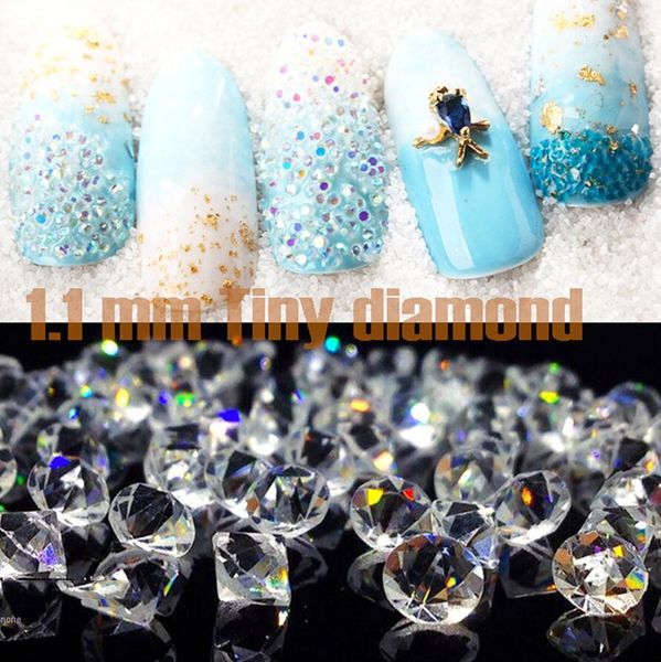 

1.1mm 1440pcs zirconia stones rhinestones for ab/white zircon rhinestones micro diamonds mini 3d nail art rhinestone ,zsd18-1-10, Silver;gold
