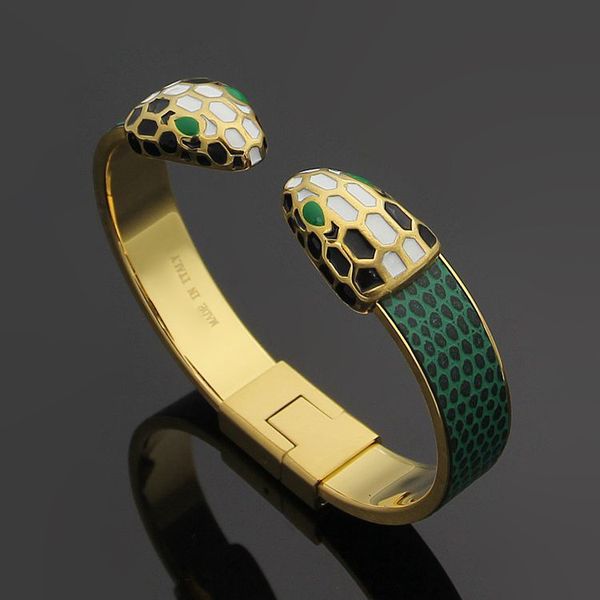 

Горячий высокое качество титана стали открытие браслет 18K золото серебро многоцв