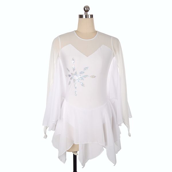 

Конкурентоспособная цена белая шифон юбка катание на коньках обучение платье Jewel