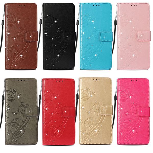 

Luxury Leather Cases for Samsung Galaxy A7 A6 J4 Plus J7 J8 2018 Note9 PU Wallet Case Cover for Huawei LG Stylus 3