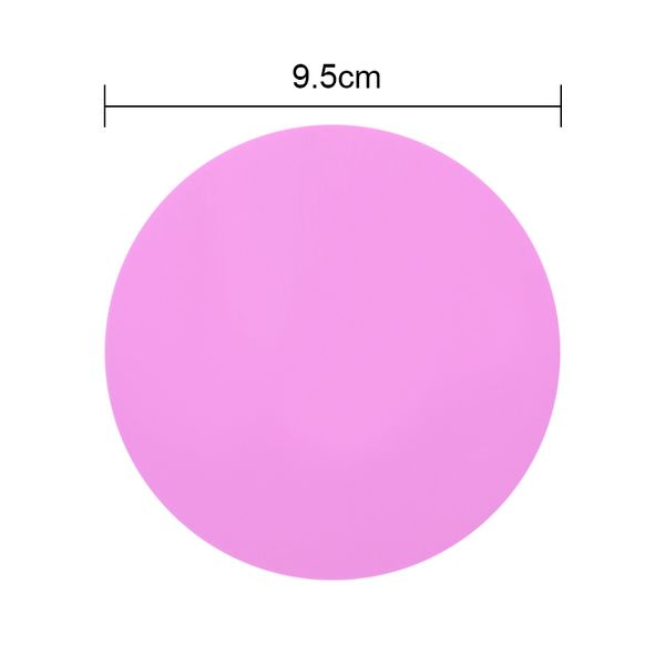 

1pc silicone round mixing paint palette mat foldable washable nail stamping pad diy gel polish drawing manicure nail art tools, White