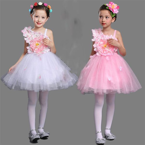 

custom dance chorus dress yarn skirt girl princess skirt children's dress, Blue