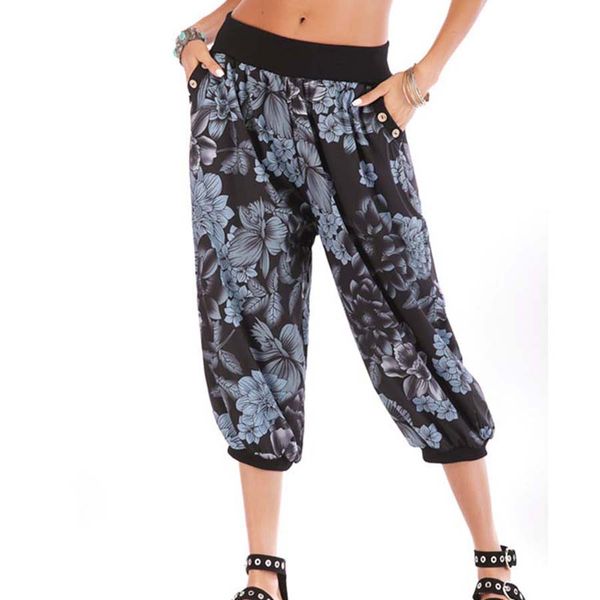

women high waist yoga pants loose thin lantern style outdoor sports pants leggings jogging bohemia fitness clothing trousers, White;red
