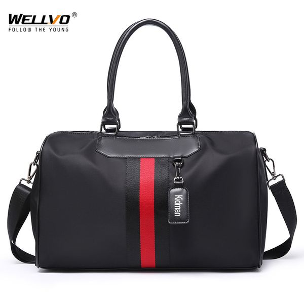 

oxford strip women travel bag waterproof luggage duffel bags large travel tote female weekend crossbody bag new brand xa60zc