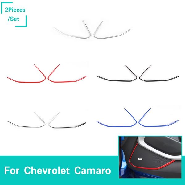 Car Door Inner Decoration Trim Sticker Abs 4 Color For Chevrolet Camaro 2017 Auto Interior Accessories