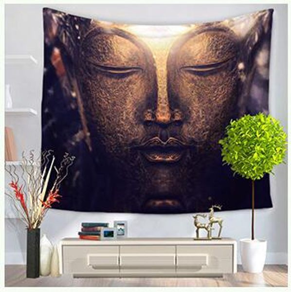 

figure of buddha tapestry wall hanging tapestry hippie tapestry for wall decoration beach towel yoga picnic mat sofa cover bedsheet myj 009