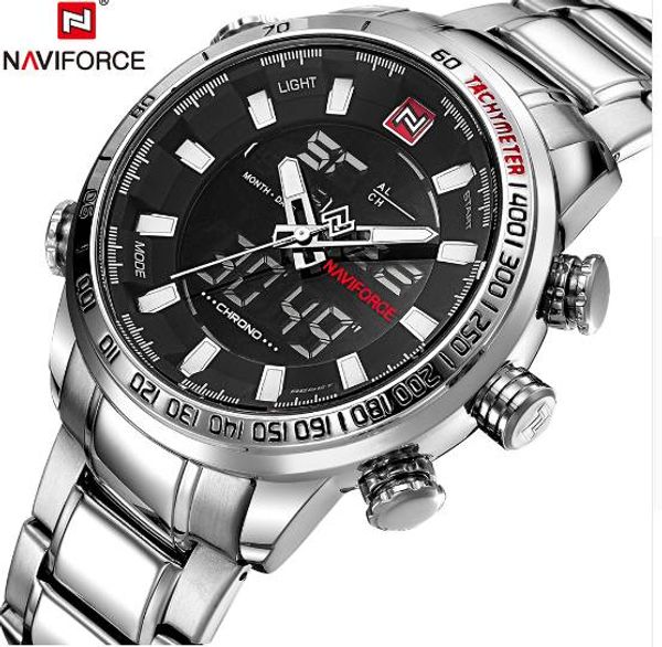 

mens quartz analog watch fashion sport wristwatch waterproof stainless male watches clock relogio masculino, Slivery;brown