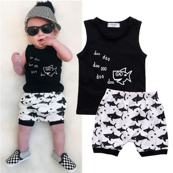 2018 2017 New Baby Shark Cartoon Clothing Arrival Stamp Fashion Hot