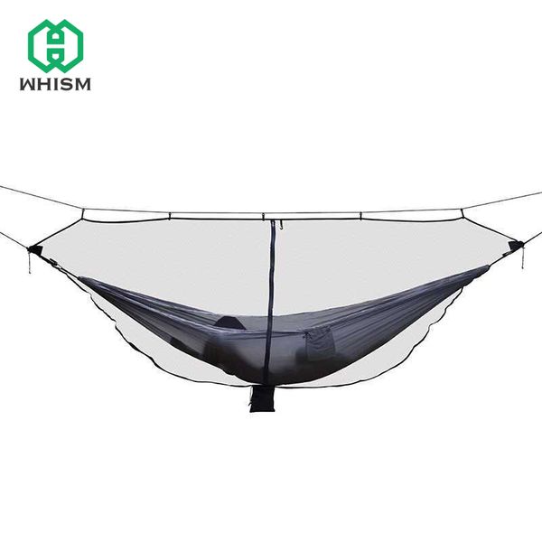 

whism portable hammock mosquito net camping mosquitera mesh garden swing hammock netting nylon bug net hanging bed