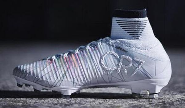 

Top CR7 Mercurial Superfly Chapter 5 Football Shoes,Discount Chapter 5- Grey White Cut from Diamond FG Training Sneakers,Running Sport Boots