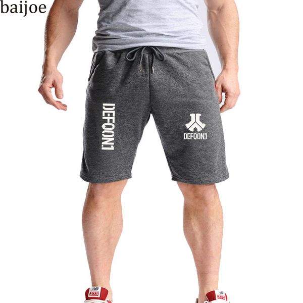 

new summer defqon 1 print mens jogger sporting thin shorts cotton men short pants bodybuilding fitness shorts for workout m-4xl, White;black