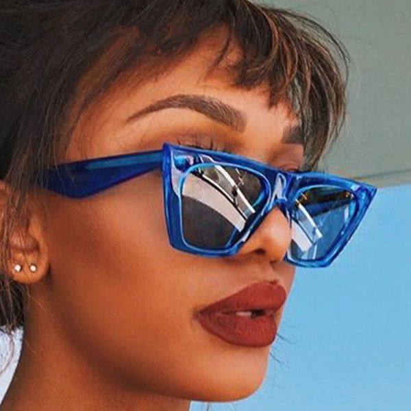 

2019 new cat eye sunglasses women brand designer retro shades lady sunglass female sun glasses 2018 zonnebril dames, White;black