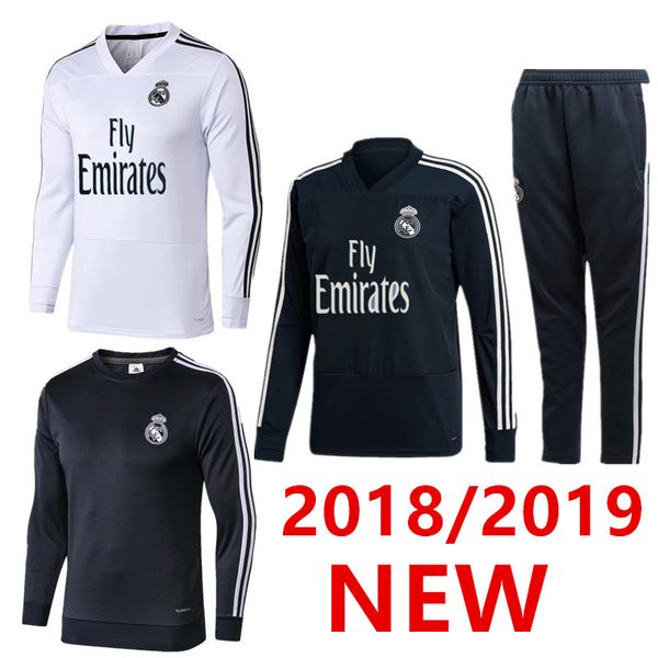 

2018 2019 real madrid tracksuit training sweater suit long pants 18 19 real madrid trainning ISCO sweater top set jacket RONALDO