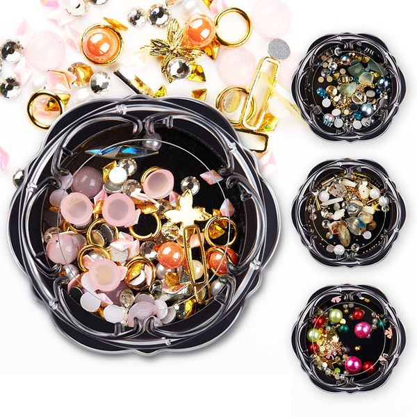 

nail art nail diamond manicure rhinestone new hybrid diamond stars art decoration, Silver;gold