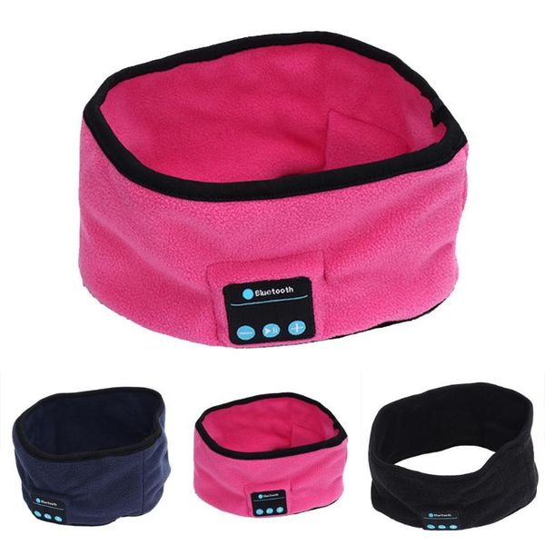 

new soft wireless bluetooth 3.0 smart cap sleep headset knitted sports sleeping headband headset headphone speaker, Yellow;black
