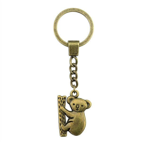 

6 pieces key chain women key rings car keychain for keys koala 20x14mm, Slivery;golden