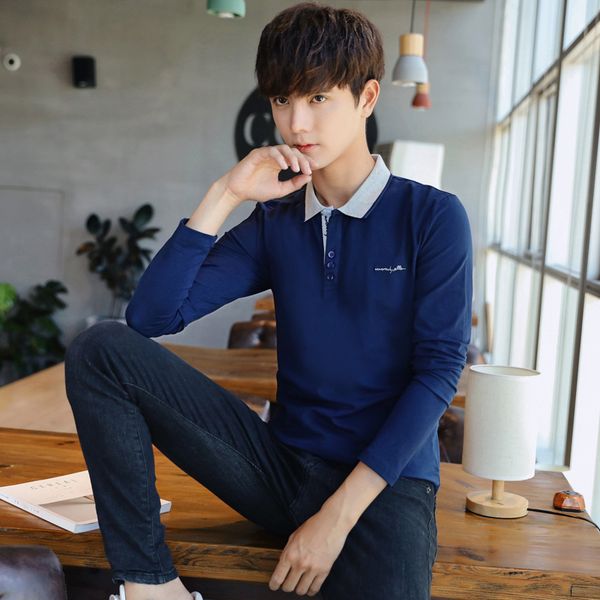 

fashion casual mens shirt brands cotton autumn winter men anti-pillinganti- wrinklelong sleeve camiseta, White;black