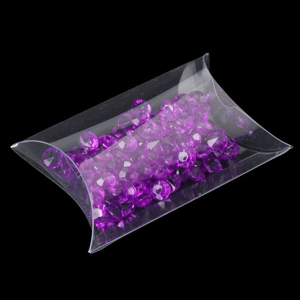 

12 clear luxury pillow wedding favour boxes christmas christening sweet boxes