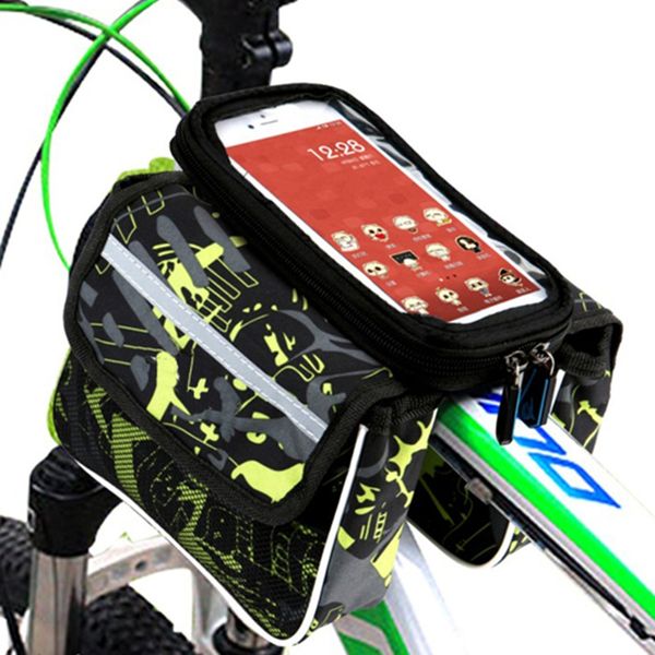 

bicycle bag front beam package on the tube package mountain bike bag saddle riding equipment accessories mobile phone