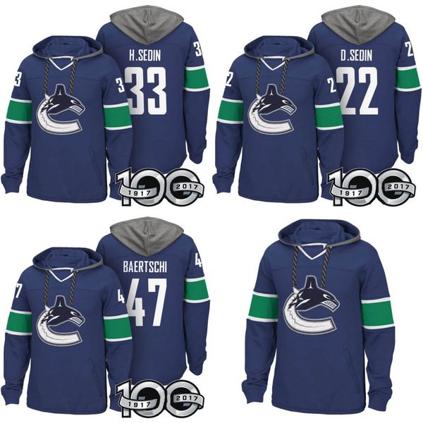 

Vancouver Canucks Hockey Hoodies Henrik Sedin Daniel Sedin Sven Baertschi Ben Hutton Erik Gudbranson Sam Gagner Bo Horvat Jerseys