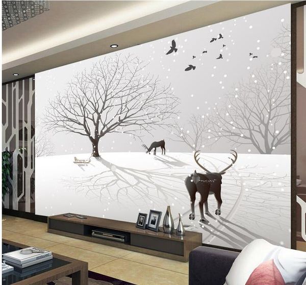 

современный минималистичный абстрактные леса фон стены декоративная живопись современная гостиная обои