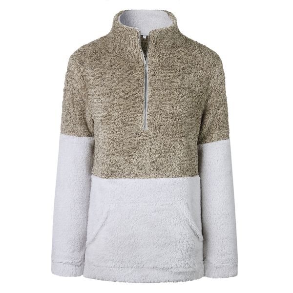 Und Pullover Reißverschluss Damen Hohem Details Kragen Und Pullover Reißverschluss Damen Hohem Details Kragen