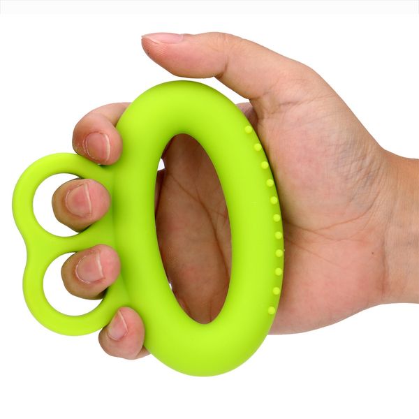 

20-50lb strength finger hand grip muscle power training rubber ring exerciser 10.12