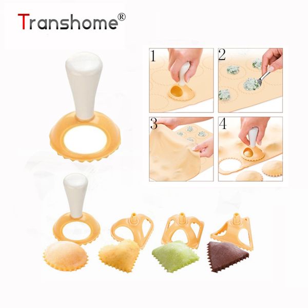 

4pcs plastic dumpling molds 4 shape dumpling press mold chinese jiaozi baking tool for maker kitchen gadgets