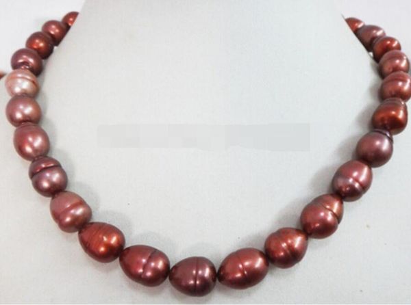 

18" natural aus. south sea genuine chocolate pearl necklace luster, Silver