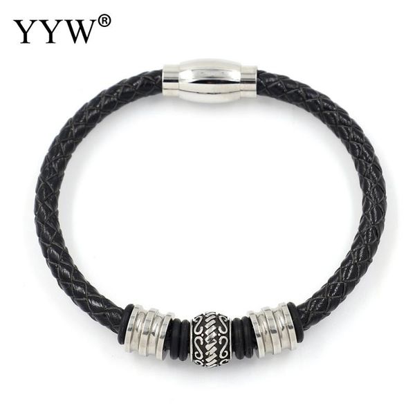 

braided leather bracelet bangles for men erkek bileklik 2018 pulseira masculina jewelry pulseras mujer moda 2018 high quality, Golden;silver