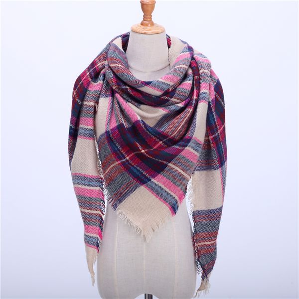 

2018 new brand women scarf fashion plaid soft cashmere scarves shawls lady wraps designer e warm wholesale scarves